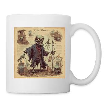Hexenhandbuch / Zauberbuch / Halloween / Herbst - Tasse - Weiß - Rechts