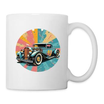 Hot Rod rétro - Mug blanc - blanc - Droite