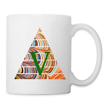 Triangle E 56 V - Mug blanc - blanc - Droite