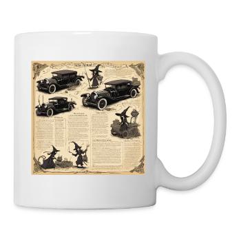 Manuel de la sorcière / grimoire / Halloween / automne - Mug blanc - blanc - Droite