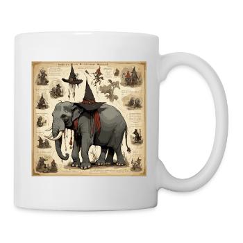 Manuel de la sorcière / grimoire / Halloween / automne - Mug blanc - blanc - Droite