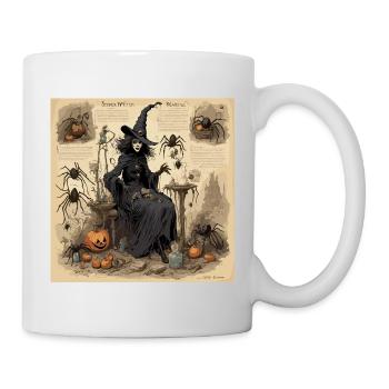 Manuel de la sorcière / grimoire / Halloween / automne - Mug blanc - blanc - Droite