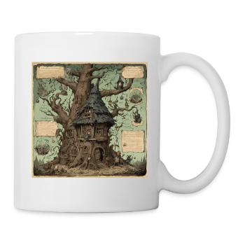 Manuel de la sorcière / grimoire / Halloween / automne - Mug blanc - blanc - Droite
