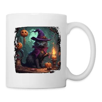 Manuel de la sorcière / grimoire / Halloween / automne - Mug blanc - blanc - Droite