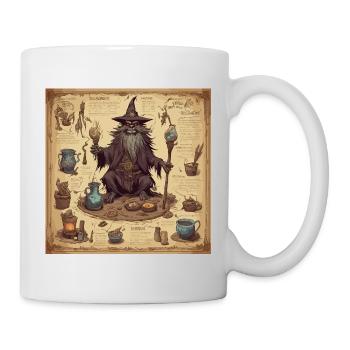 Manuel de la sorcière / grimoire / Halloween / automne - Mug blanc - blanc - Droite