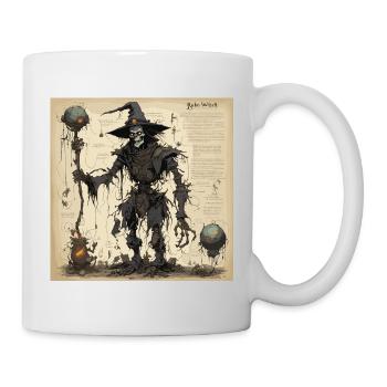 Manuel de la sorcière / grimoire / Halloween / automne - Mug blanc - blanc - Droite