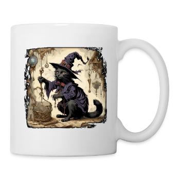 Manuel de la sorcière / grimoire / Halloween / automne - Mug blanc - blanc - Droite