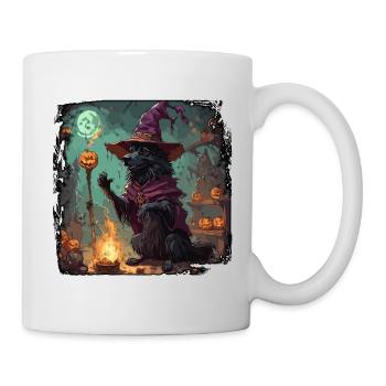 Manuel de la sorcière / grimoire / Halloween / automne - Mug blanc - blanc - Droite