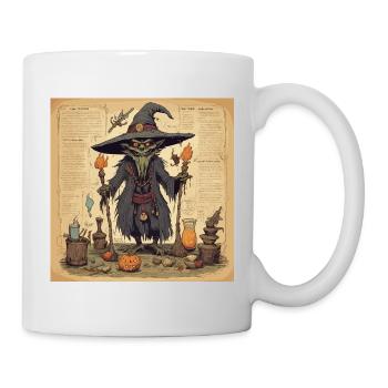 Witch's Handbook / Spellbook / Halloween / Autumn - Mug - white - Right