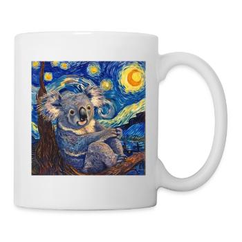 Koala, Animal, Van Gogh, Starry Night - Mug - white - Right
