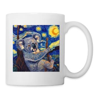 Koala, Animal, Van Gogh, Starry Night - Mug - white - Right
