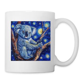 Koala, Animal, Van Gogh, Starry Night - Mug - white - Right