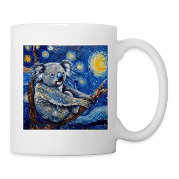 Koala, Animal, Van Gogh, Starry Night - Mug - white - Right