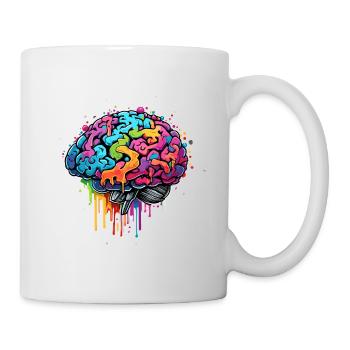 Brain / Knowledge / Intelligence / Smart / Thinking - Mug - white - Right