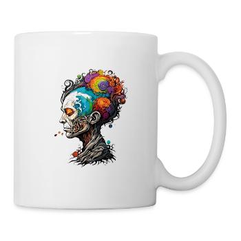 Femme / Arbre / Enraciné / Art / Illustration - Mug blanc - blanc - Droite