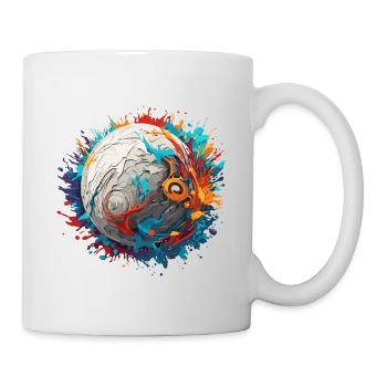 Planeten / Sonnensystem / Weltall / Galaxie - Tasse - Weiß - Rechts