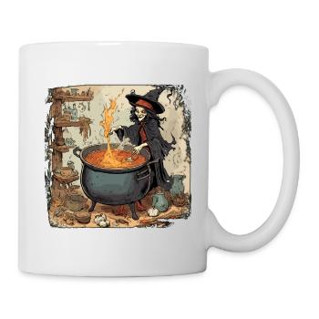Manuel de la sorcière / grimoire / Halloween / automne - Mug blanc - blanc - Droite