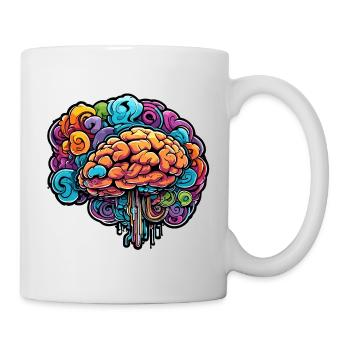 Brain / Knowledge / Intelligence / Clever / Thinking - Mug - white - Right