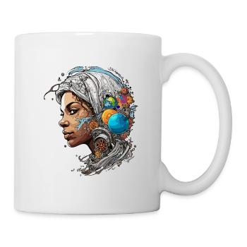 Planeten / Sonnensystem / Weltall / Galaxie - Tasse - Weiß - Rechts