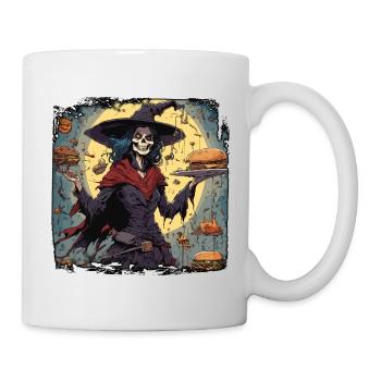 Manuel de la sorcière / grimoire / Halloween / automne - Mug blanc - blanc - Droite