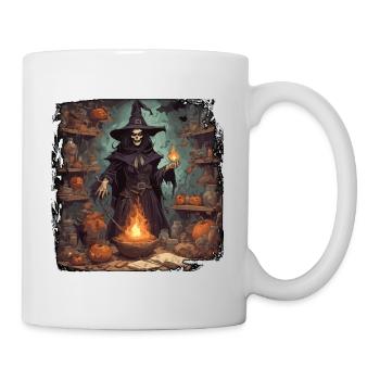 Manuel de la sorcière / grimoire / Halloween / automne - Mug blanc - blanc - Droite