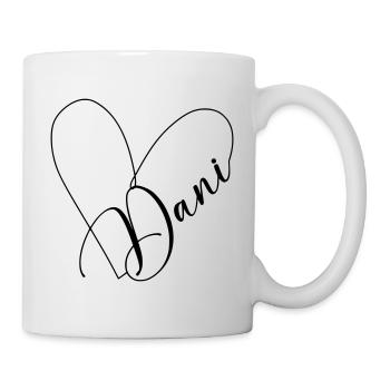 Dani Name Heart Line - Mug - white - Right