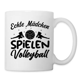 Real Girls Playing Volleyball - Mug - white - Right