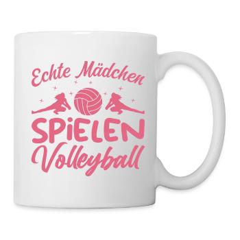 Real Girls Playing Volleyball - Mug - white - Right
