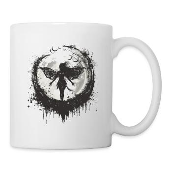 Fee Elfe Mond Märchen Fabelwesen - Tasse - Weiß - Rechts