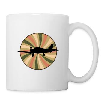 Flieger Fliegen Pilot - Tasse - Weiß - Rechts