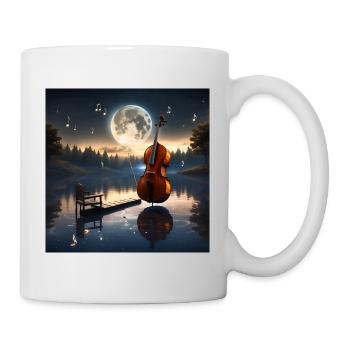 Moonlight Sonata for Solo Cello by The Coffee Bean - Mug - white - Right