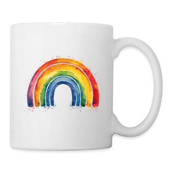 Fierté arc-en-ciel - Mug blanc - blanc - Droite