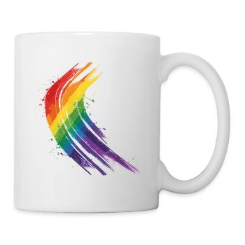 Rainbow Brushstroke - Mug - white - Right