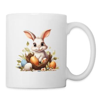 Süßer Osterhase Kinder - Tasse - Weiß - Rechts