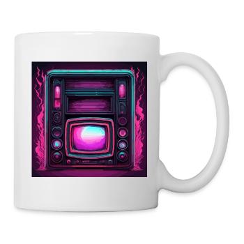 TV / Télévision / Analogique / Tube TV / Rétro - Mug blanc - blanc - Droite