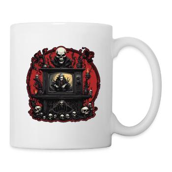 TV / Télévision / Analogique / Tube TV / Rétro - Mug blanc - blanc - Droite