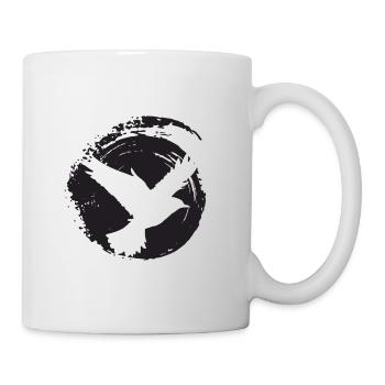 Flügel Vogelschwarm Flügel - Tasse - Weiß - Rechts