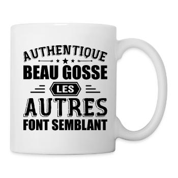Authentisches gutaussehendes Kind - Tasse - Weiß - Rechts