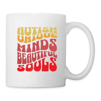 Autism Unique Minds, Beautiful Souls - Mug - white - Right