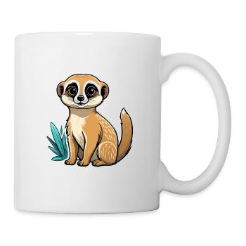 Meerkat Cute Illustration - Mug - white - Right