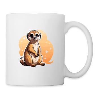 Meerkat Cute Illustration - Mug - white - Right