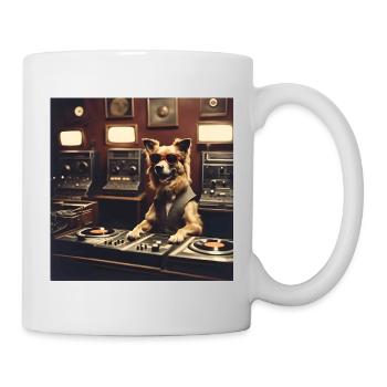 Chien / Animal / Photo / Sauvage / Drôle / Aboiement - Mug blanc - blanc - Droite