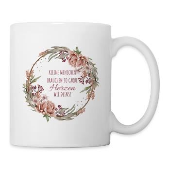 Abschiedsgeschenk für Tagesmutter Kindergarten - Tasse - Weiß - Rechts