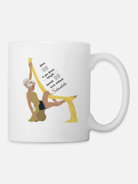 ProllyPolly schaukelt - Tasse - Weiß