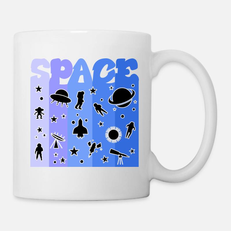 Espace, Astronaute, Espace, Espace - Mug blanc - blanc
