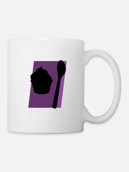 Cupcake Backen Törtchen - Tasse - Weiß