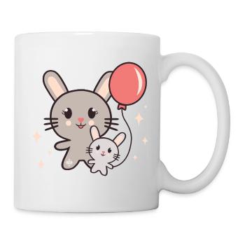 Niedlicher Hase Große Schwester - Tasse - Weiß - Rechts