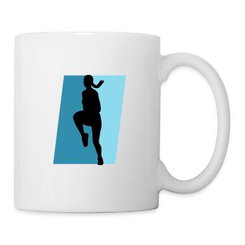 Aerobics Fitness Cardio - Tasse - Weiß - Rechts