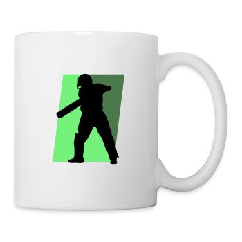 Cricket Pitcher Pitcher - Tasse - Weiß - Rechts