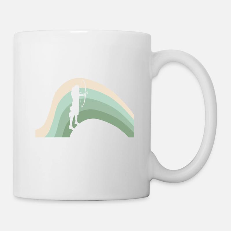Bogenschütze Bogen - Tasse - Weiß